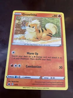 Growlithe 004/015 McDonald's Promos 2022 Holo POKEMON TCG CARD - Image 1