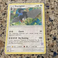 POKEMON Staraptor 83/111 Rare Crimson Invasion Card TCG TRADING - Image 1