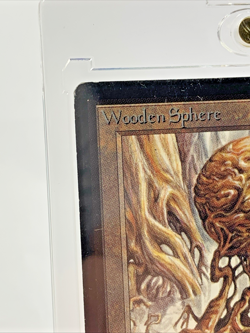 BETA - Wooden Sphere - Played MTG Magic the Gathering Card in Magnetic Holder - Image 2