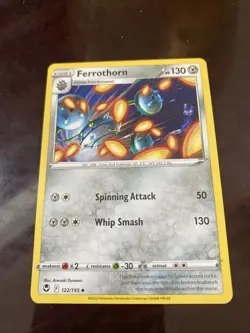 Ferrothorn 122/195 Uncommon Silver Tempest Pokemon TCG REGULAR CARD - Image 1