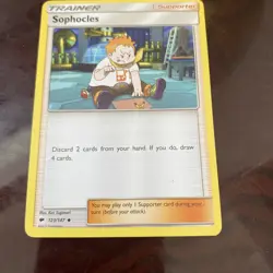 Pokemon TCG Burning Shadows Sophocles 123/147 REGULAR FINISH CARD - Image 1