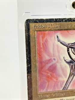 ANTIQUITIES - Feldon's Cane - Played MTG Magic the Gathering Card in Holder - Image 2
