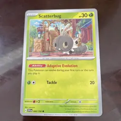 Scatterbug - 008/198 Common Scarlet & Violet Base Set Pokemon TCG REGULAR CARD - Image 1