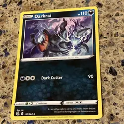 POKEMON Darkrai 167/264 Uncommon Fusion Strike TCG TRADING CARD GAME - Image 1