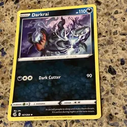 POKEMON Darkrai 167/264 Uncommon Fusion Strike TCG TRADING CARD GAME - Image 2