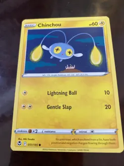 Chinchou 051/195 Common Silver Tempest Pokemon TCG REGULAR CARD - Image 1