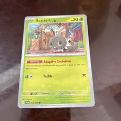 Scatterbug 008/198 Common Scarlet & Violet Base Set Pokemon TCG REGULAR CARD - Image 1