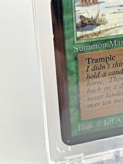 ALPHA - War Mammoth - Played MTG Magic the Gathering Card in Magnetic Holder - Image 3