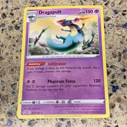 Dragapult 091/192 Rare Rebel Clash Pokemon TCG TRADING CARD - Image 2