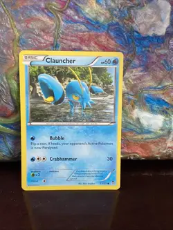 Clauncher 23/111 XY-Furious Fists Regular Pokemon TCG CARD - Image 1