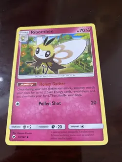 Pokemon Ribombee - 96/147 - Uncommon Burning Shadows TCG REGULAR FINISH CARD - Image 1