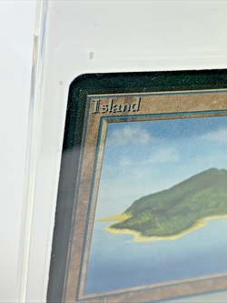 BETA - Island - Played MTG Magic the Gathering 1993 Card in Magnetic Holder - Image 2