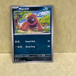 Maschiff 142/193 Sv02: Paldea Evolved Regular POKEMON TCG CARD - Image 1