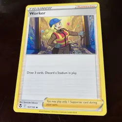Pokemon Worker 167/195 Prize Pack TCG REGULAR FINISH CARD - Image 1