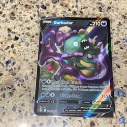 Pokemon TCG - Garbodor V Ultra Rare Holo - 100/203 - Evolving Skies CARD - Image 1