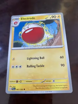 Electrode 067/193 Uncommon Paldea Evolved Pokemon TCG REGULAR CARD - Image 1