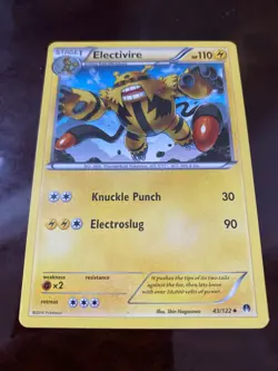 Electivire 43/122 Pokemon XY - BREAKpoint Uncommon TCG REGULAR FINISH CARD - Image 1