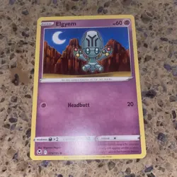 Elgyem 079/195 Common Silver Tempest Pokemon TCG CARD - Image 1