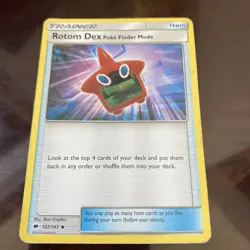 Rotom Dex 122/147 Burning Shadows Rever Uncommon Pokemon Card TCG - Image 1