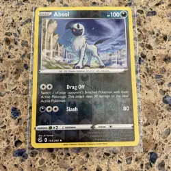 Pokemon TCG Sword and Shield Fusion Strike Absol Rare 164/264 REGULAR CARD - Image 2
