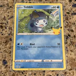 SOBBLE 24/25 25TH ANNIVERSARY MCDONALD'S PROMO 2021 POKEMON TCG REGULAR CARD - Image 2