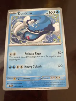 Holo Dondozo - 061/198 Rare Scarlet & Violet Base Set Pokemon TCG REGULAR CARD - Image 1