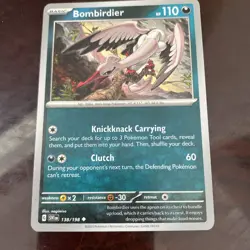 Bombirdier 138/198 Uncommon Scarlet & Violet Base Set Pokemon TCG REGULAR CARD - Image 1