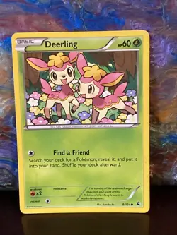 Deerling 8/124 Fates Collide Regular Pokemon Tcg Card - Image 1