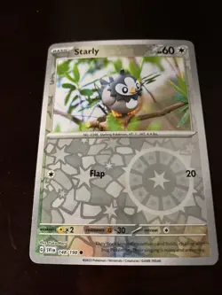 Starly 148/198 Reverse Holo Common Scarlet & Violet Base Set Pokemon TCG card - Image 1