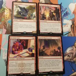 Mtg Snc Red Rares Devilish Valet Hoard Hauler Widespread Thieving Magic The - Image 1