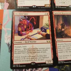 Mtg Snc Red Rares Devilish Valet Hoard Hauler Widespread Thieving Magic The - Image 2