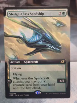 R 0346 Sledge-Class Seedship EXTENDED ART Rare Edge of Eternities MTG EOE Green - Image 1
