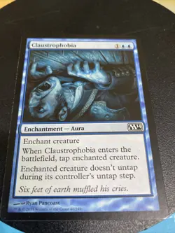 MTG SINGLE CLAUSTROPHOBIA REGULAR TCG TRADING CARD GAME - Image 1