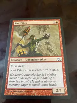 MTG Riot Piker Dragon's Maze 37/156 Regular Common TCG CARD POKEMON - Image 1