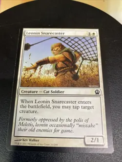 MTG Leonin Snarecaster Jumpstart 2022 207 Regular Common TCG CARD - Image 1