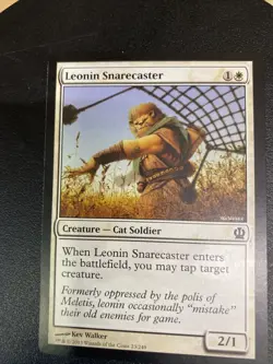 MTG Leonin Snarecaster Jumpstart 2022 207 Regular Common TCG CARD - Image 2