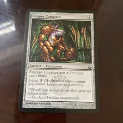 Copper Carapace #102 Mirrodin Besieged Magic_the_gathering MTG TCG CARD - Image 1