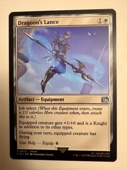 Dragoon's Lance - 0017 - Final Fantasy - MTG - NM/M - Image 1