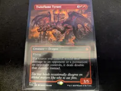 MTG Magic the Gathering Twinflame Tyrant Borderless FDN! - Image 1