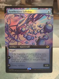 R 0329 Synthesizer Labship FOIL EXTENDED ART Rare Edge of Eternities MTG EOE - Image 1