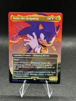 MTG Sonic the Hedgehog (Rainbow Foil) Secret Lair x Sonic 2087 NM FAST SHIPPING! - Image 1