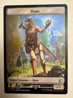 1x Hero (2) // Wizard (14) Token MTG Final Fantasy NM Magic Regular - Image 1