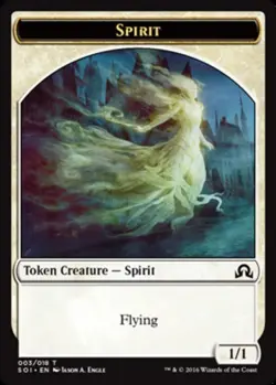 Spirit Token - Shadows Over Innistrad #003/018 MTG Magic The Gathering - Image 1