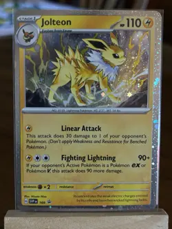 Pokemon TCG - Jolteon - SVP169 - Black Star Promo - LP - Image 1