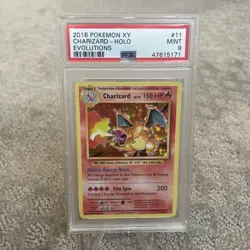 2016 Pokemon XY Evolutions Holo Charizard #11 PSA 9 MINT - Image 1