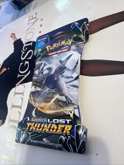 Pokemon: Sun & Moon: Lost Thunder Sleeved Booster Pack - Lugia Artwork - SEALED - Image 3