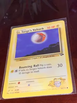 Lt. Surge’s Voltorb 86/132 - Gym Challenge TCG Pokemon TRADING CARD REGULAR - Image 1