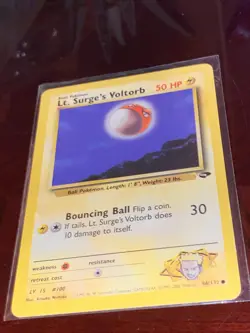 Lt. Surge’s Voltorb 86/132 - Gym Challenge TCG Pokemon TRADING CARD REGULAR - Image 2