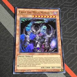 Near mint Yugioh Caius The Mega Monarch SECE-EN035 Ultra Rare 1st Ed - Image 2