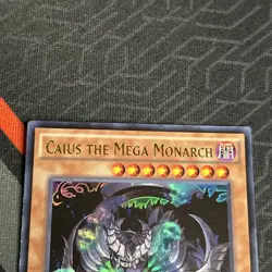 Near mint Yugioh Caius The Mega Monarch SECE-EN035 Ultra Rare 1st Ed - Image 4